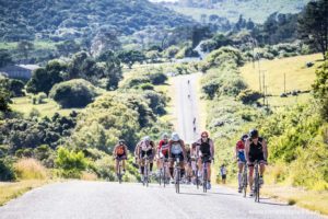 Rolling hills, and then more rolling hills, are a feature of the Standard Bank IRONMAN African Championship route. Event winner Frederik van Lierde rates it as one of the toughest events on the circuit, and you can see why in this image.